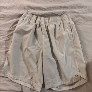 Men's Athletic White Shorts (Lined)